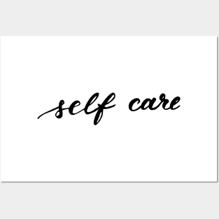 Self care - black and white Posters and Art